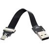 xiwai Cavo FPC piatto sottile da USB 2.0 tipo A maschio a micro USB 5 pin maschio, per FPV, disco e telefono, 0,2 m