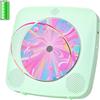 Kegaudio Lettore CD Portatile hifi: Kegaudio Lettore CD Bluetooth con Altoparlante Lettore musica da tavolo a parete con supporto Riproduzione USB/AUX Presa per cuffie Verde