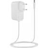 TECHZOCO Alimentatore da 12 V, adattatore di alimentazione, alimentatore da 12 V, alimentatore da parete, caricatore da 12 Volt, adattatore di alimentazione, connettore DC 5,5 x 2,1 mm, bianco (1A)