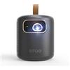 etoe DPL Mini Proiettore 4K, GTV & Netflix Official, ETOE Dolphin Portatile Videoproiettore 500ANSI FHD 1080P, Batteria Incorporata 2.5H/Bluetooth/Autofocus，Proiettore Esterno-Nero