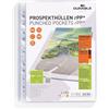 Durable Busta perforate Premium, A4, 100 pezzi, trasparente, 268519 | Finitura lucida, formato verticale, apertura superiore, 80 mµ, perforazione universale rinforzata, in PP, Made in Germany