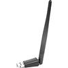 fxwtich Adattatore USB WiFi, MT7601 USB WiFi scheda di rete wireless adattatore con antenna per TV Set Top Box nero