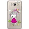 dakanna Custodia per Samsung Galaxy J5 2016 | Ragazza con Fiori e Frase: I Love Summer Days | Cover in Gel di Silicone TPU Morbido di Alta qualità con Sfondo Trasparente