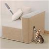 ZXLVCU Tappetino Tiragraffi per Gatti, Proteggi Divano Gatti Autoadesivo, Tagliabile, per Muro, Porta, Divano, Pavimento (Khaki,30x30cm)