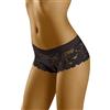 Wolbar Culotte Mutandine di Pizzo per Donna Biancheria Intima WB194, Nero,L