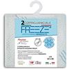 V.I.P. Very Important Pillow V.I.P. Coppia Federe Freeze Con Effetto Freddo Immediato Jacquard Elasticizzato con Zip per Cuscino Guanciale Memory 50 x 80 cm, Made in Italy