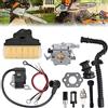 ZAMDOE Carburatore per Stihl MS210 MS230 MS250 021 023 025 Motosega, sostituisce WT-286 1123-120-0605 con Candela Bobina di accensione Filtro Aria