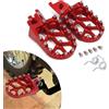 BIUGERCN Pedane Moto CNC Alluminio per CR125 CR250 CRF250R 2002-2021 Dirt Bike Rosso | Supporto Pedaline Largo, Struttura CNC per Motocross, Uso Enduro e Dirt Bike, per CR125 CR250 CRF150R CRF250R CRF450R