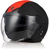 TORC Casco Moto Jet Casco Scooter con Doppia Visiera Omologato ECE 22-06