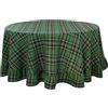 Blanc Mariclò Collezione Madison Avenue Tovaglia tonda con gala 180 cm Verde 100% Cotone
