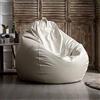 SARUEL Fodera per Pouf e Poltrona a Sacco in Ecopelle - Sedia a Sacco di Lusso Impermeabile per Divano Grande - Puff per Esterni Senza Riempitivo