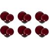 Excelsa Japan Servizio Piatti 18 Pezzi, Stoneware, Rosso e Nero