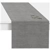 LILENO HOME Runner da tavolo lavabile, 40 x 140 cm, grigio, runner da tavolo in polipropilene, impermeabile, protezione dalle macchie