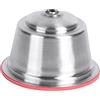 Akozon Riutilizzabile in Acciaio Inossidabile, Capsula di caffè in Acciaio Ricaricabile Ripetutamente con Nestle Dolce Cup Fit for Gusto MakerWhite (Rosso)
