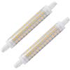 HUAMu Lampadina LED R7s 118 mm 9 W equivalente a 85 W, luce bianca calda 3000 K, 900 lm, con ampio angolo di fascio 360 gradi, non dimmerabile, confezione da 2