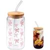 AetherAurora 500ml Bicchiere In Vetro Con Coperchio E Cannuccia, Bicchieri Da Acqua Con Coperchio E Cannuccia, Riutilizzabile, Per Acqua, Cocktail, Milkshake, Succhi, Smoothies, Birra, Caffè Ghiaccio,Tè Con Limone