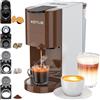 KOTLIE Macchina da caffè 4 in 1 per NES/DG/caffè/ESE (44 mm), 19 bar, 800 ml
