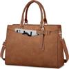 Dakuly Borsa Donna da Lavoro Borsa Porta PC 15,6 Pollici Impermeabile Grande Borse a Mano per Università Ufficio Affari Pelle PU Borse a Tracolla