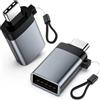 Sooiiyu Adattatore USB C a USB 3.2 [2 Pezzi], OTG Adattatore Tipo C Maschio a USB 3.2 Femmina, Compatibile con iPhone 15 Pro Max, iPad Pro, iMac, MacBook Pro, Samsung Galaxy, Dell XPS, Thunderbolt 4/3