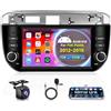 Rimoody 1G+32G Android Autoradio 2 Din per Fiat Linea Punto Evo Linie 2012-2015 7 Pollici Touchscreen Autoradio con Navi GPS WIFI Mirror Link Bluetooth FM/RDS/USB/EQ/MIC Lenkradsteuerung Telecamera Posteriore