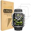 Mr.Shield Pellicola Protettiva per Blackview W60 2.01, IOWODO W60 Military Smart Watch Vetro Temperato [9H Durezza] [3 Pezzi] Protezione Schermo Senza Bolle