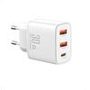 Gcstnn Caricabatterie USB C 30W, Gcstnn 3 Porte Rapido Caricatore, Tipo C Alimentatore per Google Pixel 9Pro/9/9Pro XL/8/8Pro/8a/7a/9Pro Fold/6/Watch, iPhone 15 Pro Max/14, Samsung Galaxy S24 Ultra