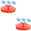 VALICLUD 2 set Spazzola Per Shampoo Spazzola Districante Per Spazzole Per Scrub Per Shampoo Massaggio Per Grassi Spazzole Per 4 pezzi*2 Colore Casuale