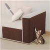 ZXLVCU Tappetino Tiragraffi per Gatti, Proteggi Divano Gatti Autoadesivo, Tagliabile, per Muro, Porta, Divano, Pavimento (Brown,30x30cm)