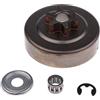 Generic MS180-6T Catena Pignone Assembly, 3/8 6t Frizione Tamburo Accessori per Stihl 018 Ms180 Motosega, Materiale Acciaio