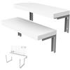 Dezctop Mensole D-Board DA-DBSVM2-WH1 - accessorio per pannelli D-Board scrivanie Dezctop Bifrost e Bifrost Elite, Set da 2pz (Bianco)