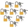 Dasyusuo 8Pezzi Mini Lucchetto a Chiave, Lucchetto per Bagagli è la Scelta Ideale per Valigie Armadietti e Diari, Lucchetto per Mini Valigia Utilizza Ottone Resistente e Mini Lucchetto per Bagagli con 3 Chiavi