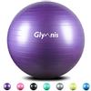 Glymnis Palla Fitness Palla da Ginnastica 55cm/65cm/75cm Anti-Scoppio Carico Massimo di 300kg, Palla Yoga Anitiscivolo con Pompa Rapida per Pilates Allenamento Yoga e Fitness Oro Rosa 55cm