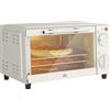 HOMCOM Mini forno 9L Mini forno con teglia, griglia, 100 °C-230 °C, con temperatura e tempo di cottura regolabili, timer 60 minuti, 750 W, acciaio inox, bianco crema