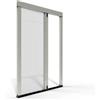 DOMO WEB SHOP Zanzariera Porta Finestra Plissettata Riducibile Con Telaio In Alluminio | Facile Da Montare | Spedizione 1-3 Giorni (Bianco, L 140 X H 240)