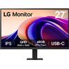 LG 27'' QHD Monitor PC 68,6 cm (27") 2560 x 1440 Pixel Quad HD Nero [27U631A-B.AEUQ]