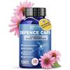 VIVACAPS Integratore difese Immunitarie adulti 120cps due al giorno, Integratore sistema immunitario con Echinacea Forte, Lattoferrina, Vitamina C, Zinco, Vitamina D - Made In Italy