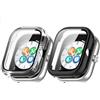 Ruentech Custodia compatibile con Honor Choice Custodia Protettiva con Pellicola Protettiva Antigraffio, Hard PC Protezione per Haylou Watch Smartwatch Accessori (Nero + Trasparente)