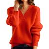 Generic Maglioncino Morbido Donna Maglione Bianco Donna Trecce Maglioni Donna Larghi Pullover Traforato Maglione Collo Ad Anello Pullover Donna Collo Alto Felpe Larghe Nere Maglione Lana Blu Donna Felpe