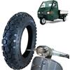 ECOVELO PNEUMATICO 3.50-10 COPERTONE GOMMA 6PR 51J CROSS TASSELLATA PER APE PIAGGIO VESPA PX, SPRINT 125 150 200