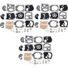 Atunee Confezione da 3 Kit di Riparazione Carburatore per Walbro K10-WAT WT391 WT20 WT3 WT309 WT310 WT324 WT379 Motosega Decespugliatore Soffiatore per Foglie