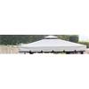 Megashopitalia Telo di Ricambio Copertura per Gazebo in PVC da Giardino Impermeabile Antipioggia Antivento (3X3 MT)