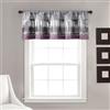 Lush Decor Mantovana per finestra con paillettes, 45,7 x 132,1 cm, colore: viola e grigio