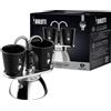 Bialetti Mini Express Induction Caffettiera, Alluminio, Nero, 2 Tazze