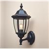 EBION Applique Da Esterno E27，Lanterna Lampada Con Sensore Di Movimento Plastica,Lampioni Da Giardino Da Esterno Vintage, IP44 Impermeabile, Nero (Lampadina Non Inclusa