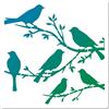 GORGECRAFT Stencil di Uccelli su Ramo da 30x30cm Riutilizzabile Modello di Albero di Uccelli Silhouette di Foglie Cartello per La Casa Stencil in Plastica Pet Dipingere su Mobili da Parete in Legno