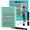 AMZGIRL LASH Lavendy 160 Ciglia Cluster Wide Band, D Curl 8-16mm