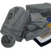 iSleep Set di 9 Asciugamani da Bagno: 2 Guanti, 4 Asciugamani, 2 Teli, 1 Accappatoio (Antracite, Grande)