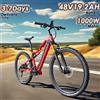TX19 E Bike 1000W Motore 48V19.2AH Batteria Freno Idraulico Bici Elettrica Pneumatico da 29 Pollici Bicicletta Elettrica da Montagna Fuoristrada a 27 Velocità - Blue 29-IN