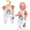 BABY born Tutina con motivo giungla e maniche corte - Accessori di alta qualità per bambole - Abbigliamento adatto a tutte le bambole di 36 cm