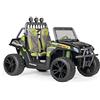 Peg Perego Polaris RZR Pro Green Shadow Fuoristrada Elettrico Cavalcabile, Batteria Ricaricabile da 24V, 2 Motori Silenziosi da 420W l'uno, Ruote Gommate, Radio, Luci e Suoni, Cruscotto Multifunzione